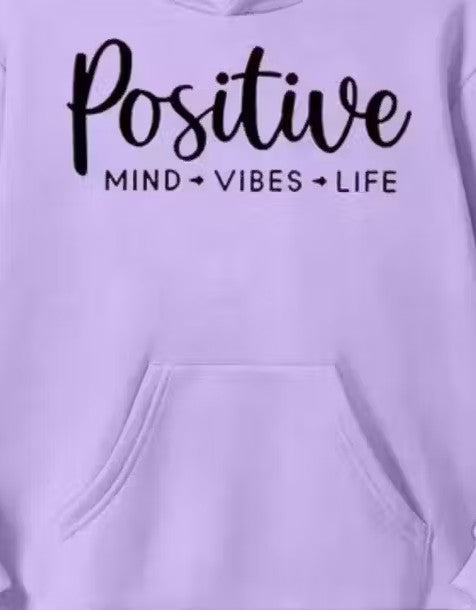 Hoddie positive Lavendaar