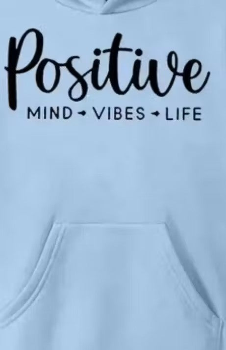 Hoddie positive Sky Blue