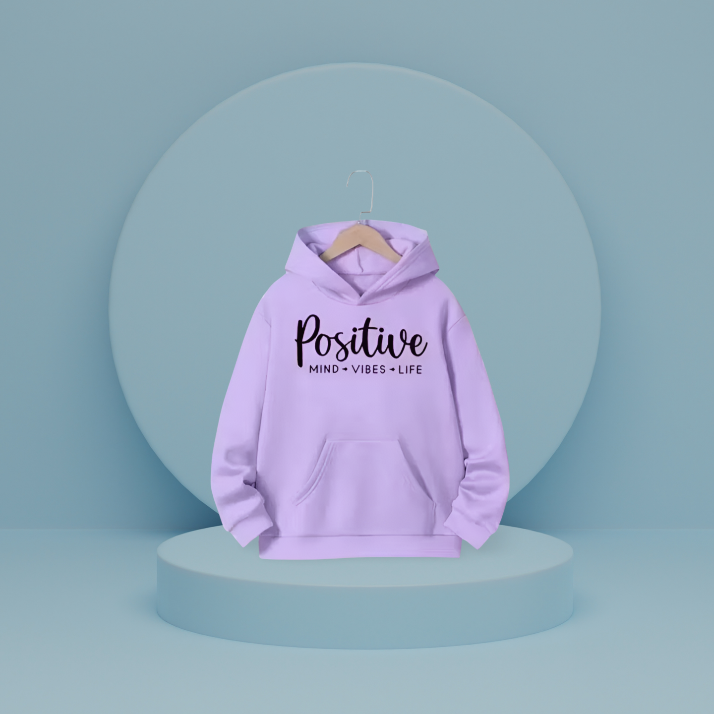 Hoddie positive Lavendaar