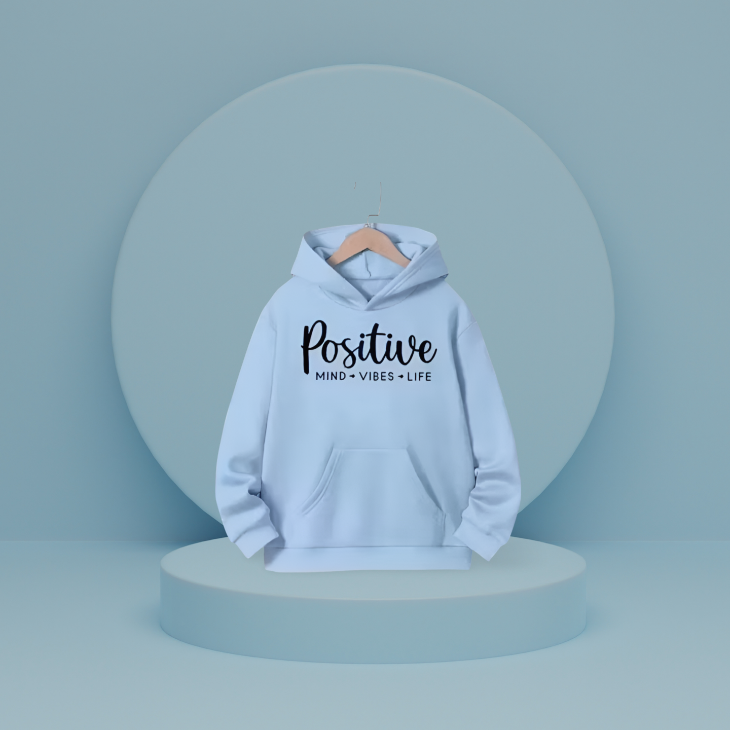 Hoddie positive Sky Blue